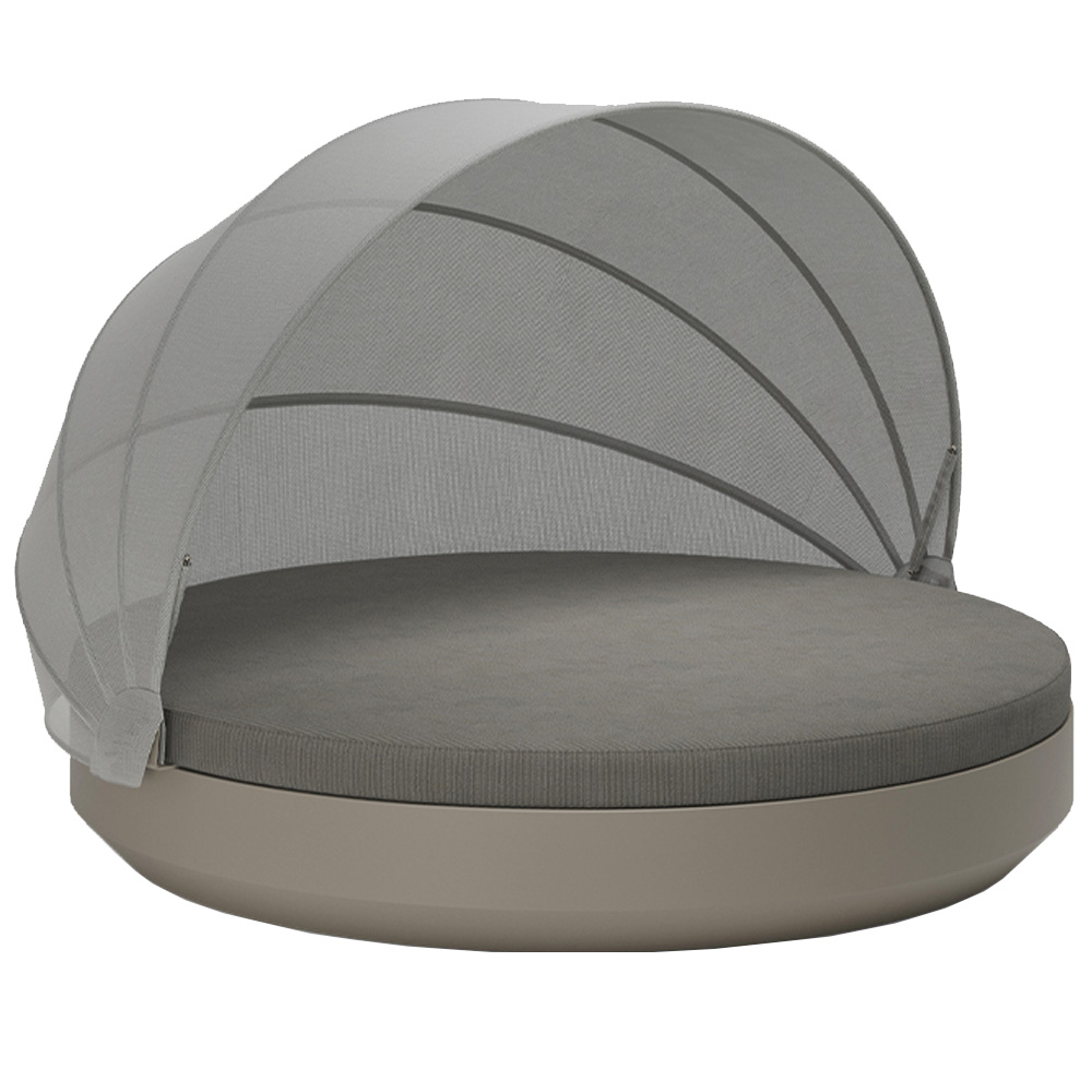 Cama Vela Daybed Basic redonda con parasol Vondom