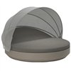 Cama Vela Daybed redonda reclinable con parasol Vondom