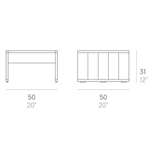 Mesa Tumbona GB Modular Gandia Blasco