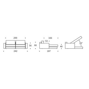 Sofá cama Akello Lounger con brazos Innovation Living