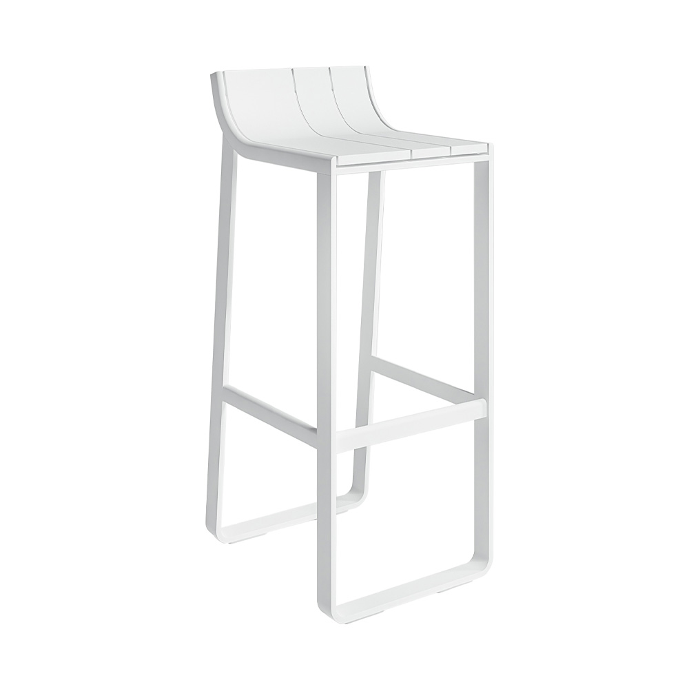 Taburete alto con respaldo Flat Gandia Blasco
