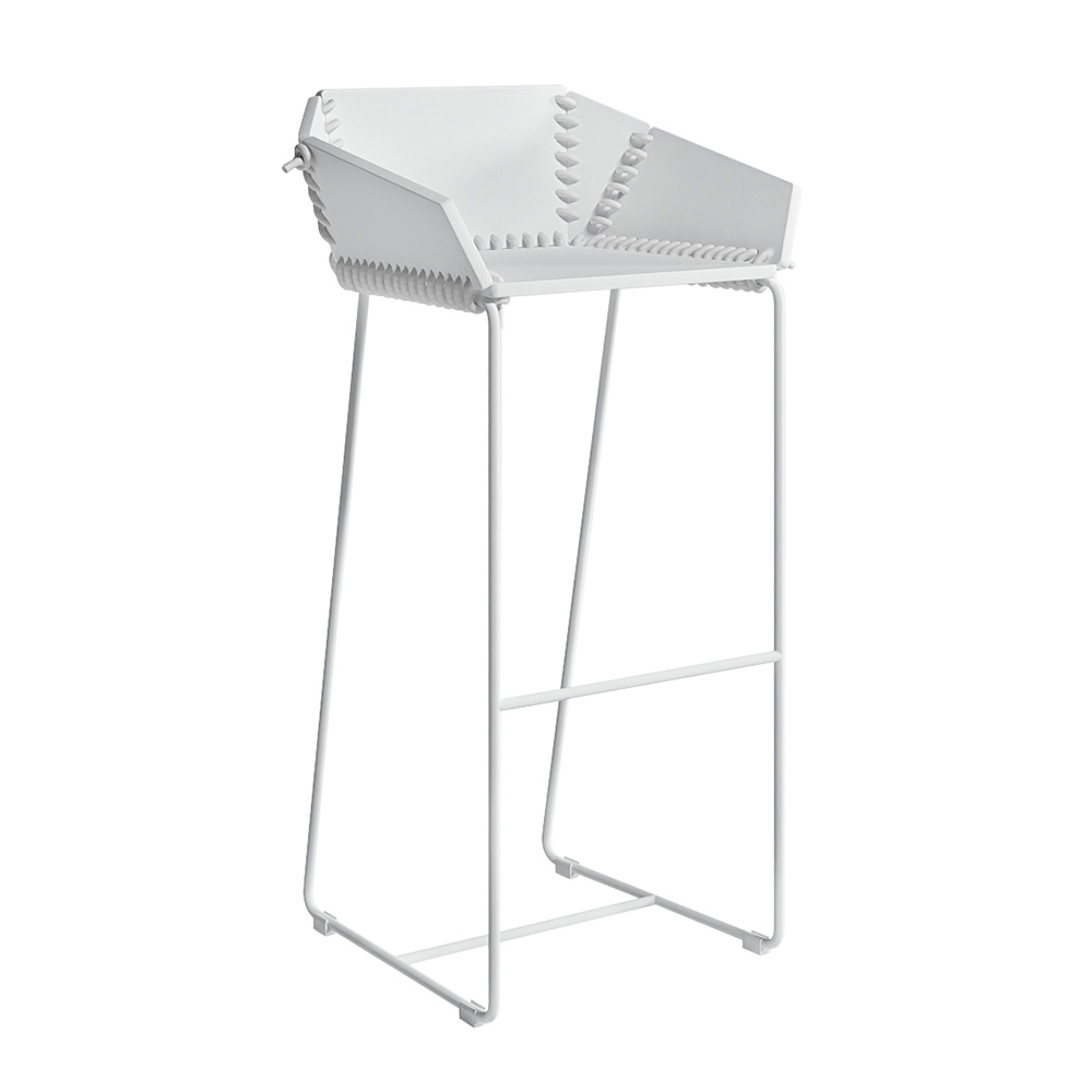 Taburete alto con respaldo Textile Gandia Blasco
