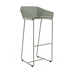 Taburete alto con respaldo Textile Gandia Blasco