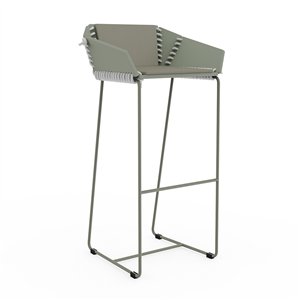 Taburete alto con respaldo Textile Gandia Blasco