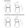 Sillón Ears tapizada base cuatro patas metal Viccarbe