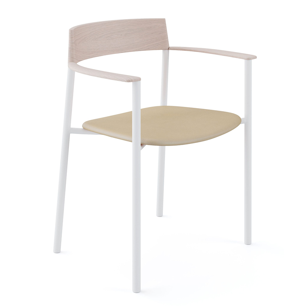 Sillón Perxa apilable tapizado Viccarbe