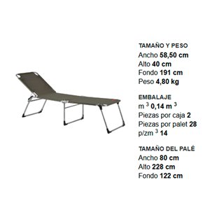 Tumbona Amigo H40 Fiam Outdoor