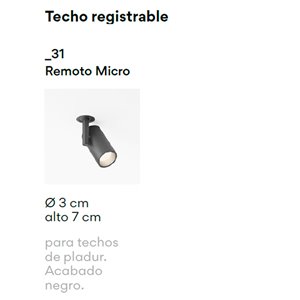 Foco techo remoto Circus Solo Vibia
