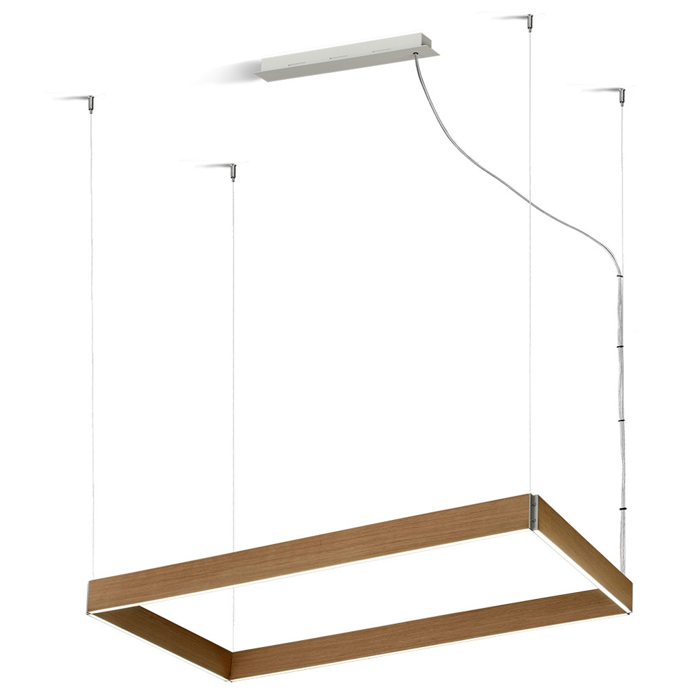 Lámpara de suspensión Manolo rectangular FM iluminación