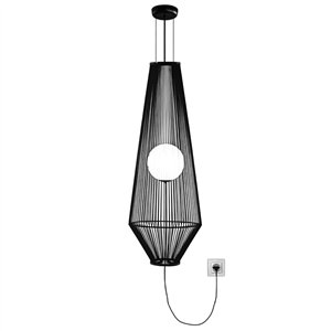 Lámpara de suspensión plug‑in Morgana FM iluminación