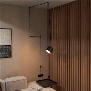 Lámpara de suspensión plug‑in Paco FM iluminación