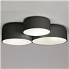 Plafón Pot triple FM iluminación