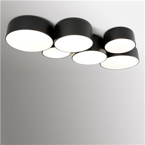 Plafón Pot triple FM iluminación