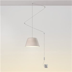 Lámpara de suspensión plug‑in Sento FM iluminación
