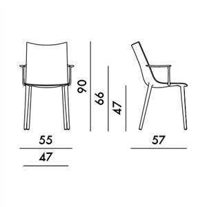 Sillón tapizado H.H.H Kartell