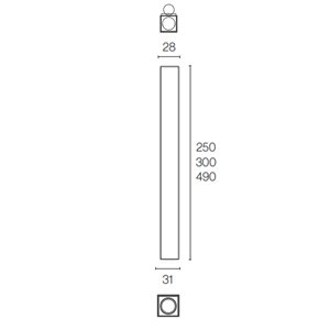 Aplique Tratto vertical Zava