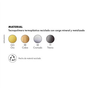 Silla Masters metalizada Kartell