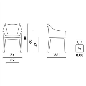 Butaca Madame Rubelli Kartell