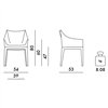 Butaca Madame Rubelli Kartell