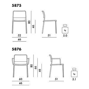Silla Audrey Kartell