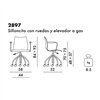 Silla Maui giratoria soft Kartell