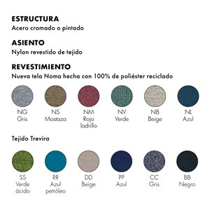 Silla Maui giratoria soft Kartell