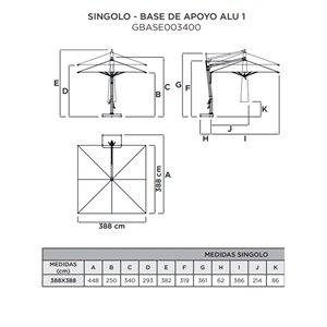 Parasol Singolo Fim