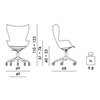 Sillón K/Wood giratoria Kartell