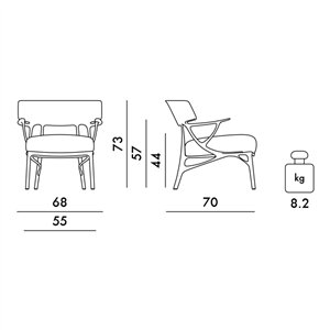 Sillón A.I. Longue Kartell