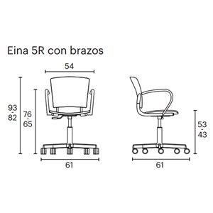 Sillón oficina Eina Polipropileno Enea