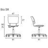 Silla oficina Bio Tapizada Enea