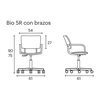 Sillón oficina Bio Tapizada Enea