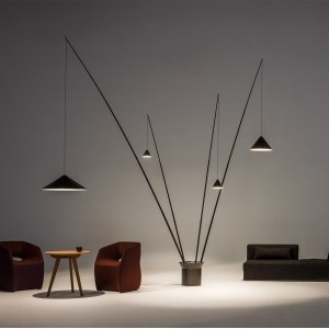 Lámpara pie North 5605/5620 Vibia. Lámparas modernas de diseño para interiores.