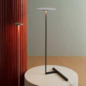 Lámpara pie Flat singular 5957 de Vibia. Tienda online lámparas modernas para salón.