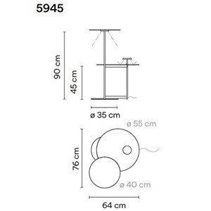 Lámpara suelo Flat 5945 Vibia