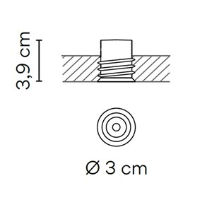 Lámpara techo Bind Micro 6600/04 Vibia