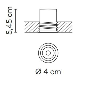 Lámpara techo Bind Micro Vibia
