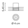 Lámpara techo Bind Micro Vibia