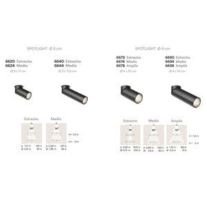 Lámpara techo Bind Orientable Vibia