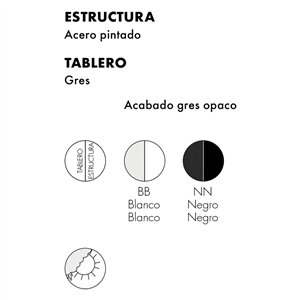 Mesa Glossy Outdoor redonda Kartell
