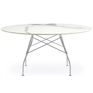 Mesa Glossy XXL mármol Kartell