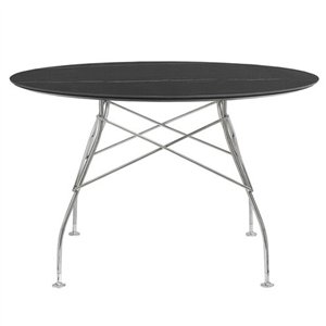Mesa Glossy mármol redonda Kartell