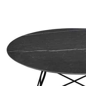 Mesa Glossy mármol redonda Kartell