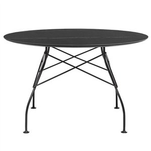 Mesa Glossy mármol redonda Kartell