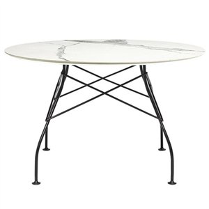 Mesa Glossy mármol redonda Kartell