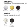 Mesa Glossy mármol redonda Kartell