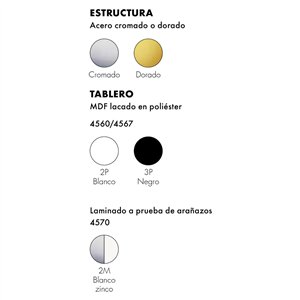 Mesa Glossy cuadrada Kartell