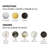 Mesa Glossy Gres redonda Kartell