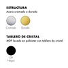 Mesa Glossy ovalada cristal Kartell