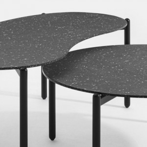 Mesa centro Undique Kartell. Mesa de centro de acabados en negro